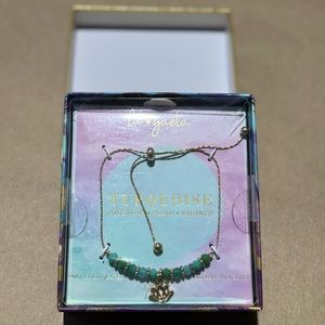 Lu gaeta TURQUOISE (Strength, Peace, Balance) Adjustable Bracelet